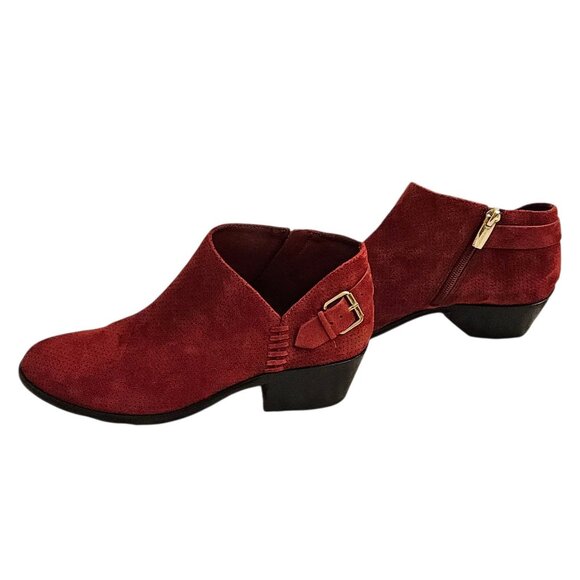 Vince Camuto Womens Red Ankle Booties Size 7.5 - Picture 4 of 7